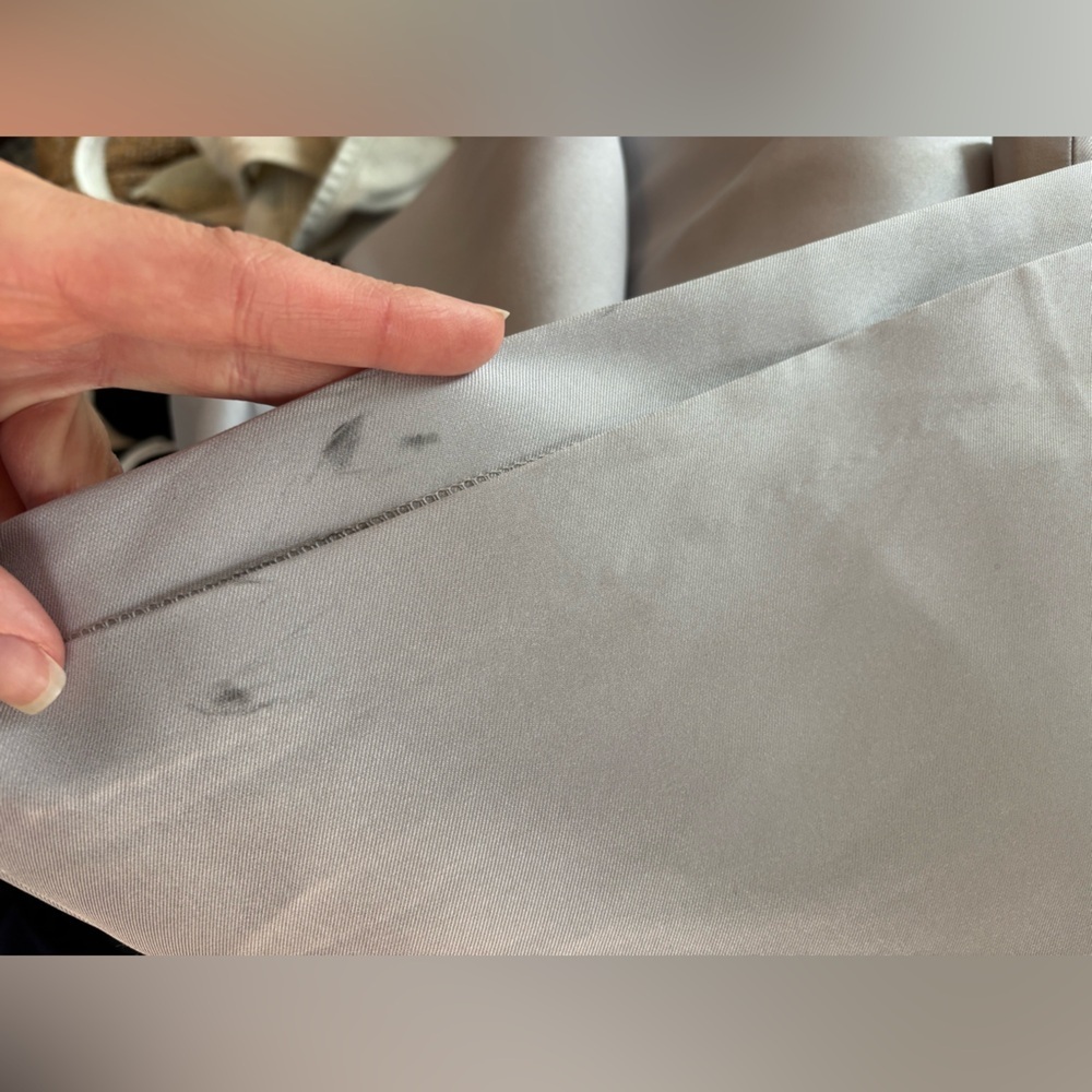 sachin and babi Bonnie one shoulder bow structured dress in silver - Picture 8 of 8